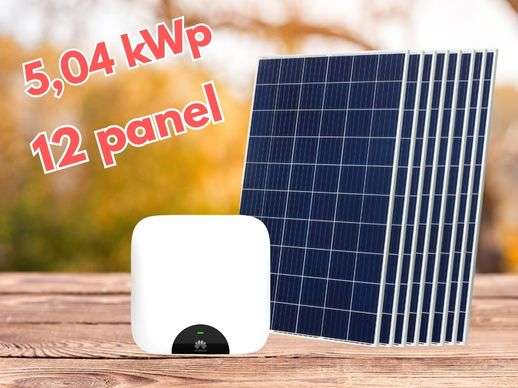 5,04 kWp napelem rendszer